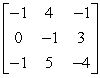 Compute the determinant of the matrix without using a calculator. If the determinant is zero, write singular matrix.  