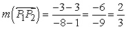 First show that the conditions of the statement are met. Although it is evident from the graph that P<sub>1</sub> and P<sub>2</sub> are on opposite sides of the line segment , it can be proven using the equation of the line . Find the slope of this line using the endpoints of , R (-6, 7) and S (2, -5) and the slope formula: and use the slope-point to find the equation of the line: It can then be shown that P<sub>1</sub>(1, 3) is in the half-plane : and P<sub>2</sub>(-8, -3) is in the half-plane : and they are therefore on opposite sides of the line segment . Next, use the distance formula to show that P<sub>1</sub>(1, 3) is an equal distance from the endpoints R (-6, 7) and S (2, -5): d(P<sub>1</sub>R) d(P<sub>1</sub>S) and that P<sub>2</sub>(-8, -3) is an equal distance from the endpoints R (-6, 7) and S (2, -5): d(P<sub>2</sub>R) d(P<sub>2</sub>S) Now show that the line is a perpendicular bisector of . Use the slope formula to find the slope of the line through P<sub>1</sub>(1, 3) and P<sub>2</sub>(-8, -3):<sub> </sub> <sub> </sub> Since from first step, and are perpendicular. Use the point-slope formula to find the equation of : Find the midpoint of : Show is on : Therefore is a perpendicular bisector of .