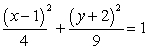   centered at (1, -2)  
