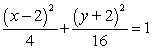 <strong>Complete the square in both x and y to write the equation in standard form. 4x<sup>2</sup> + 16y<sup>2</sup> + 16x - 64y + 16 = 0</strong> A) B) C) D)