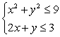 Solve the system of inequalities.