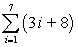 Expand and evaluate the series.