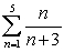 <strong>Write the series in sigma notation. Simplify the series (if possible) before you begin. </strong> A) B) C) D)