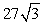 <strong>Find a<sub>6</sub> for a geometric sequence with a<sub>1</sub> = 3 and r = .</strong> A) B) 27 C) D) 81