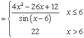 <strong>The function g (x) has a hole (discontinuity) in its graph at x = 6. Write a related piecewise-defined function that creates a continuous graph.</strong> A) G (x) B) G (x) C) G (x) D) G (x)