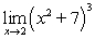 <strong>Evaluate the limit using the limit properties. </strong> A) -1331 B) 1331 C) 343 D) -343