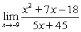 <strong>Evaluate the limits using limit properties. If a limit does not exist, state why. </strong> A) B) C) D)