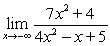 <strong>Use a table of values to evaluate the following limit at negative infinity. </strong> A) 0 B) C) D)
