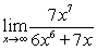 <strong>Use a table of values to evaluate the following limit at positive infinity. </strong> A) 0 B) C) D)