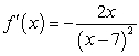 <strong>Find the limit of the difference quotient of the given function f (x) to obtain a function that represents the slope of a line drawn tangent to the curve at x. Use the results to find the slope of the line tangent to the graph of f (x) at x = -3. </strong> A) ; B) ; C) ; D) ;
