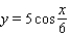 <strong>Determine whether the equation for the graph has the form or ( with ) and then find the values of and . </strong> A) B) C) D) E)