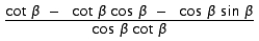 <strong>Rewrite in terms of sine and cosine, and simplify the expression: </strong> A) B) C) D) E)
