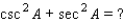<strong>Determine the answer that establishes an identity. </strong> A) B) C) D) E)