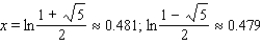<strong>Find all the real-number roots of the equation. Give an exact expression for the root and also(where appropriate) a calculator approximation rounded to three decimal places. </strong> A) B) C) D) E) no solution