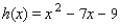 <strong>Find all fixed points of the function. </strong> A) x = - 1, x = - 9 B) x = - 1, x = 9 C) x = - 9, x = 1 D) x = 9 E) no fixed points