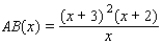 <strong>For the following figure, express the length AB as a function of x. (Hint: Note the similar triangles.) </strong> A) B) C) D) E)