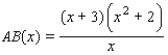 <strong>For the following figure, express the length AB as a function of x. (Hint: Note the similar triangles.) </strong> A) B) C) D) E)