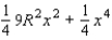 <strong>A triangle is inscribed in a semicircle of diameter 6R. Show that the smallest possible value for the area of the shaded region is . Hint: The area of the shaded region is a minimum when the area of the triangle is a maximum. Find the value of x that maximizes the square of the area of the triangle. This will be the same x that maximizes the area of the triangle.</strong> A) The hint tells us that the area of the region is a minimum when the area of the triangle is a maximum. We first find the value of x that maximizes the square of the area of the triangle. The area of the triangle is equal to . The square of the area of the triangle is equal to , and the substitution will transform this expression into the quadratic function Since we want to find the maximum value of t, we will substitute the value into the equation. Solving for t gives us the following minimum area of the shaded region: . B) The hint tells us that the area of the region is a minimum when the area of the triangle is a maximum. We first find the value of x that maximizes the square of the area of the triangle. The area of the triangle is equal to . The square of the area of the triangle is equal to The substitution will transform this expression into the quadratic function Since the graph of equation (1) will be a parabola opening downward, the input t that yields a maximum value for this function is Substituting the value into the equation gives us and consequently (The negative root can be rejected since the side of a triangle can't be negative). With this value of x, we can calculate the minimum area of the shaded region. The minimum area of the shaded region is equal to Substituting the value in the equation (2) gives us that the minimum value of the shaded region is equal to . C) The hint tells us that the area of the region is a minimum when the area of the triangle is a maximum. We first find the value of x that maximizes the square of the area of the triangle. The square of the area of the triangle is equal to . The substitution will transform this into the quadratic function Since the graph of equation (1) will be a parabola opening downward, the input t that yields a maximum value for this function is Substituting the value into the equation gives us and consequently . With this value of x, we can calculate the minimum area of the shaded region. The minimum area of the shaded region is equal to Substituting the value into the equation (2), we find that the minimum value of the shaded region is equal to . D) The hint tells us that the area of the region is a minimum when the area of the triangle is a maximum. We first find the value of x that maximizes the square of the area of the triangle. The square of the area of the triangle is equal to , which is a quadratic function. The graph of this function will be a parabola opening downward, so we can write the maximum value of this function as: We can then write as and calculate the minimum area of the shaded region. Substituting this value into the area equation, we find its minimum area: . E) The hint tells us that the area of the region is a minimum when the area of the triangle is a maximum. We first find the value of x that maximizes the square of the area of the triangle. The square of the area of the triangle is equal to . The substitution will transform this into the quadratic function Since the graph of equation (1) will be a parabola opening downward, the input t that yields a maximum value for this function is Substituting the value into the equation gives us and consequently . With this value of x, we can calculate the minimum area of the shaded region. The minimum area of the shaded region is equal to Substituting the value into the equation (2), we find that the minimum value of the shaded region is equal to .