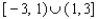 <strong>Specify the domain and range of the given function. (The axes are marked in one-unit intervals.) </strong> A) domain: ; range: B) domain: ; range: C) domain: ; range: D) domain: ; range: E) domain: ; range: