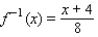 <strong>Let f(x) = 5x + 4. Find f<sup> - 1 </sup>(x).</strong> A) B) C) D) E)
