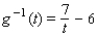 <strong>Let . Find g<sup> - 1 </sup>(t).</strong> A) B) C) D) E)