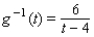 <strong>Let . Find g<sup> - 1 </sup>(t).</strong> A) B) C) D) E)