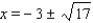 <strong>Solve the equation. </strong> A) B) C) D) E) The equation has no real roots.