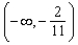 <strong>Solve. Express your answer using interval notation. </strong> A) B) C) D) E)