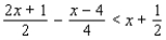 <strong>Solve. Express your answer using interval notation. </strong> A) B) C) D) E)