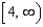 <strong>Solve. Express your answer using interval notation. </strong> A) B) C) D) E)