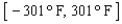 <strong>Data from the Apollo 11 moon mission in July Error in evaluating expression: helpvar2 showed temperature readings on the lunar surface varying over the interval on the Celsius scale. What is the corresponding interval on the Fahrenheit scale? (Round the numbers you obtain to the nearest integers.) Express your answer using interval notation.</strong> A) B) C) D) E)