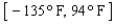 <strong>Data from the Apollo 11 moon mission in July Error in evaluating expression: helpvar2 showed temperature readings on the lunar surface varying over the interval on the Celsius scale. What is the corresponding interval on the Fahrenheit scale? (Round the numbers you obtain to the nearest integers.) Express your answer using interval notation.</strong> A) B) C) D) E)