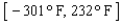 <strong>Data from the Apollo 11 moon mission in July Error in evaluating expression: helpvar2 showed temperature readings on the lunar surface varying over the interval on the Celsius scale. What is the corresponding interval on the Fahrenheit scale? (Round the numbers you obtain to the nearest integers.) Express your answer using interval notation.</strong> A) B) C) D) E)