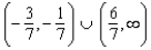 <strong>Solve the inequality. Express your answer in interval form. </strong> A) B) C) D) E)