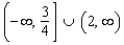 <strong>Solve the inequality. Express your answer in interval form. </strong> A) B) C) D) E)