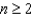 <strong>For what natural numbers is the following inequality true? </strong> A) B) C) D) E)