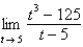 <strong>Find .</strong> A) limit does not exist B) 5 C) 50 D) 75 E) 15