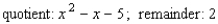 <strong>Use long division to find the quotient and the remainder. </strong> A) B) C) D) E)