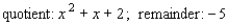 <strong>Use long division to find the quotient and the remainder. </strong> A) B) C) D) E)