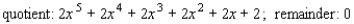 <strong>Use long division to find the quotient and the remainder. </strong> A) B) C) D) E)