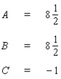 <strong>Determine the constants (denoted by capital letters) so that the equation is an identity. </strong> A) B) C) D) E)