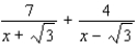 <strong>Factor the denominator of the given rational expression, and then find the partial fraction decomposition. </strong> A) B) C) D) E)