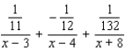 <strong>Factor the denominator of the given rational expression, and then find the partial fraction decomposition. </strong> A) B) C) D) E)