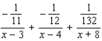 <strong>Factor the denominator of the given rational expression, and then find the partial fraction decomposition. </strong> A) B) C) D) E)