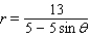 <strong>Select the graph that represents the given conic section. If the conic is a parabola, specify (using rectangular coordinates) the vertex and directrix. If the conic is an ellipse, specify the center, the eccentricity, and the lengths of the major and minor axes. If the conic is a hyperbola, specify the center, the eccentricity, and the lengths of the transverse and conjugate axes. </strong> A) Vertex: Directrix: B) Vertex: Directrix: C) Center: Eccentricity: Major axis length: Minor axis length: D) Vertex: Directrix: E) Vertex: Directrix: