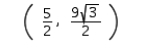 <strong>An angle of rotation is specified, followed by the coordinates of a point in the system. Find the coordinates of the point with respect to the system. </strong> A) B) C) D) E)