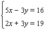 Is a solution of the following system?