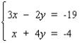<strong>Use the substitution method to find all solutions of the system. </strong> A) B) C) D) E)