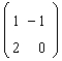<strong>The matrices A and B are defined as follows: A = , B = Carry out the indicated matrix operation. A + B</strong> A) B) C) D) E)