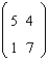 <strong>The matrices A and B are defined as follows: A = , B = Carry out the indicated matrix operation. A + B</strong> A) B) C) D) E)
